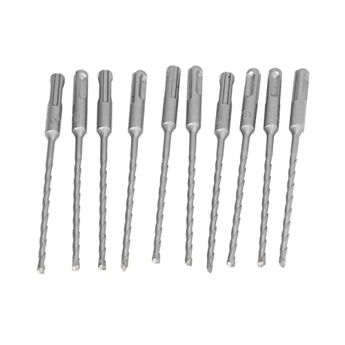 Gavigain 10-teiliges Hammerbohrer-Set, Hammerbohrer-Set aus 40-cr-Stahl mit Hartmetallspitze, Betonbohrer-Set für Granit, Wände, Keramikfliesen, Stein, Beton ﻿ von Gavigain