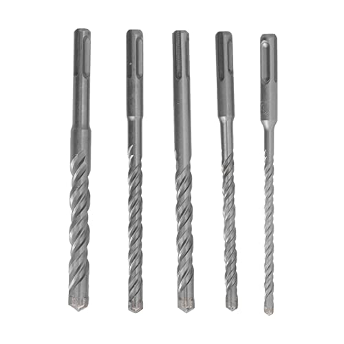 Gavigain 5-teiliges Steinbohrer Set, 40cr Hartmetall Betonbohrer Set 160mm Bohrer für Beton, Ziegel, Zement, Granit (6 8 10 12 14 mm) von Gavigain