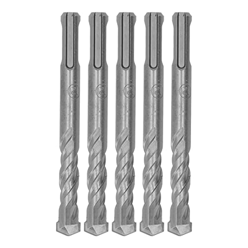 Gavigain 5-teiliges Steinbohrer-Set, Bohrhammerbohrer, Hartmetallspitze, Spirale, 2 Rillen, Schlagbohrer für Beton, Stein, Hartmetallbohrer-Set für Glas, Ziegel (12mm) von Gavigain