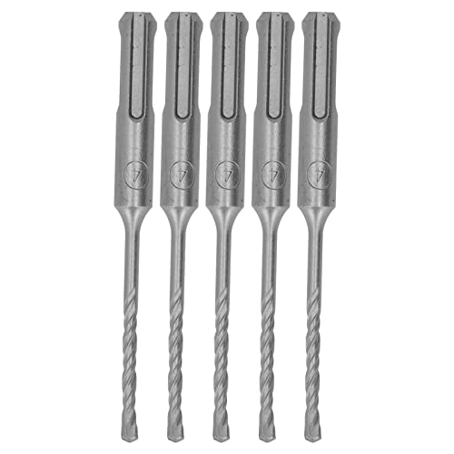 Gavigain 5-teiliges Steinbohrer-Set, Bohrhammerbohrer, Hartmetallspitze, Spirale, 2 Rillen, Schlagbohrer für Beton, Stein, Hartmetallbohrer-Set für Glas, Ziegel (4mm) von Gavigain