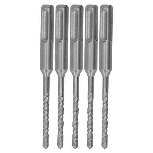 Gavigain 5-teiliges Steinbohrer-Set, Bohrhammerbohrer, Hartmetallspitze, Spirale, 2 Rillen, Schlagbohrer für Beton, Stein, Hartmetallbohrer-Set für Glas, Ziegel (5mm) von Gavigain