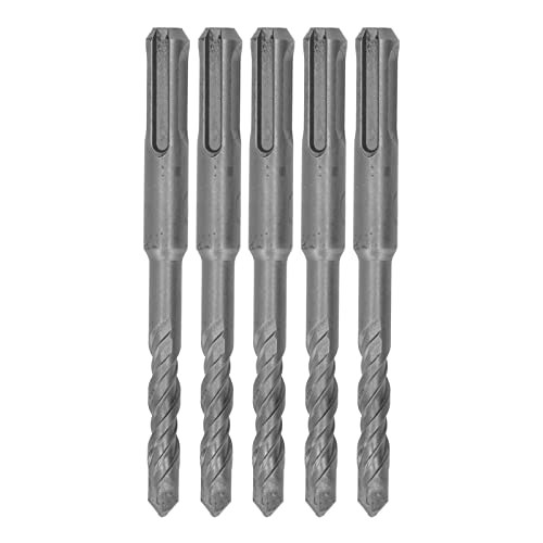 Gavigain 5-teiliges Steinbohrer-Set, Bohrhammerbohrer, Hartmetallspitze, Spirale, 2 Rillen, Schlagbohrer für Beton, Stein, Hartmetallbohrer-Set für Glas, Ziegel (8mm) von Gavigain