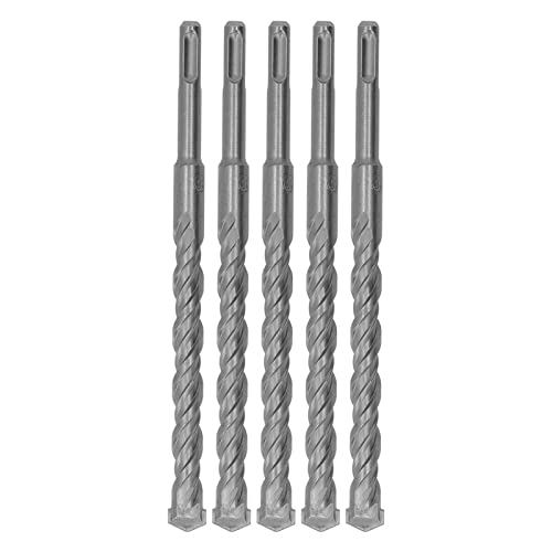 Gavigain 5-teiliges Steinbohrer-Set, Schlagbohrer mit Hartmetallspitze, Bohrhammer-Bit, 2-schneidige Spiralbohrer für Beton, Stein, Hartmetallbohrer-Set für Glas, Ziegel (16mm) von Gavigain