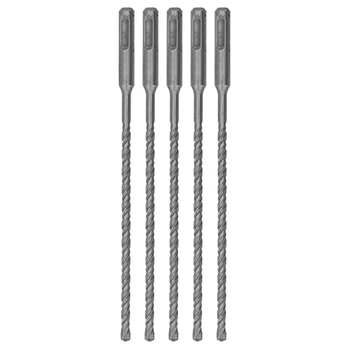 Gavigain 5-teiliges Steinbohrer-Set, Schlagbohrer mit Hartmetallspitze, Bohrhammer-Bit, 2-schneidige Spiralbohrer für Beton, Stein, Hartmetallbohrer-Set für Glas, Ziegel (6mm) von Gavigain