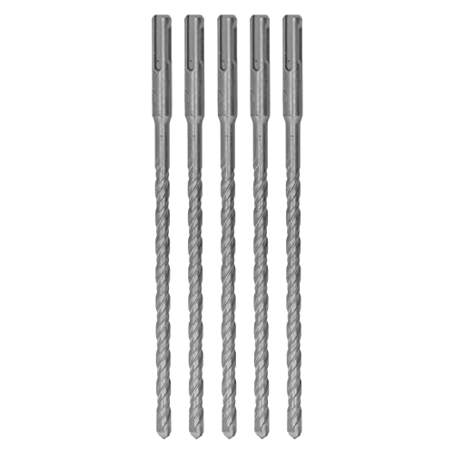 Gavigain 5-teiliges Steinbohrer-Set, Schlagbohrer mit Hartmetallspitze, Bohrhammer-Bit, 2-schneidige Spiralbohrer für Beton, Stein, Hartmetallbohrer-Set für Glas, Ziegel (8mm) von Gavigain