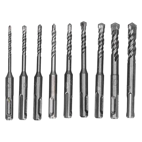 Gavigain Steinbohrer-Set mit 4–12 mm Durchmesser, professioneller Steinbohrer, Bohrer mit Wolframkarbidspitze, industrielle Stärke, Fliesenbohrer-Set für Beton, Mauerwerk, Stein (110mm) von Gavigain