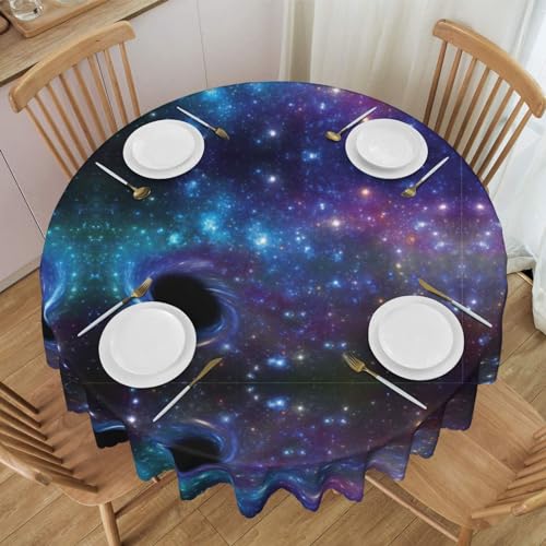 GaxfjRu Galaxy Tischdecke aus Polyester, wasserdicht, waschbar, wiederverwendbar, für Restaurants, Küchen, Hochzeiten, Partys usw. von GaxfjRu