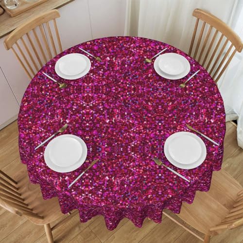 GaxfjRu Wasserdichte Tischdecke aus Polyester mit Glitzermuster, waschbar, wiederverwendbar für Restaurants, Küchen, Hochzeiten, Partys usw. von GaxfjRu