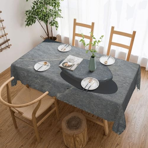 GaxfjRu Zen Stone Klassische elegante Polyester-Tischdecke, rechteckig, knitterarm und gefärbt, waschbare Tischdecke von GaxfjRu