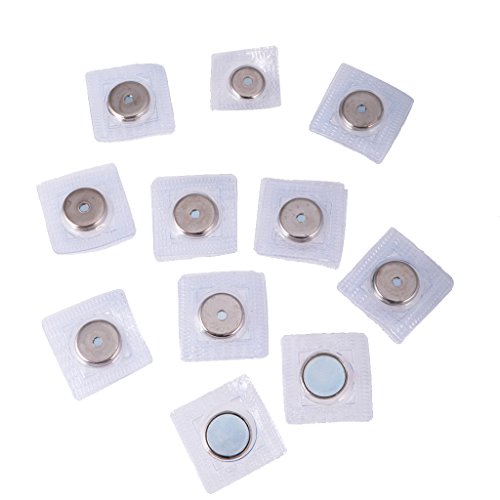 Gazechimp 10 Paar Unsichtbare Magnetknopf Magnetische Snap Geldbörse Befestigung 19mm 15mm zum Nähen, Basteln Kleidung, Tasche, Sammelalben - 15mm von Gazechimp