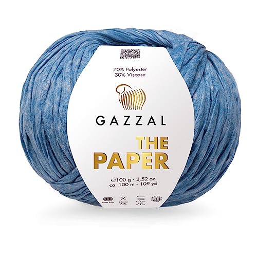 Gazzal The Paper Garn zum Stricken und Häkeln (3953) von Gazzal