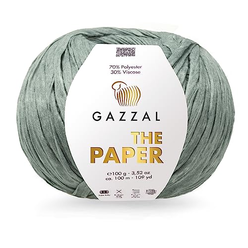 Gazzal The Paper Garn zum Stricken und Häkeln (3956) von Gazzal