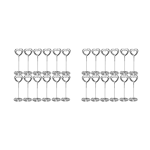 Gbloodst 3,5 Tischnummern Halter Set mit 20 Tischkarten Haltern Tischnummern Halter Hochzeit Karten Halter Tischnummern Halter Tisch Foto Halter (3,5-, 20Er-Set) von Gbloodst