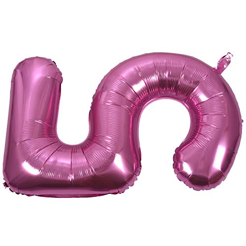 Gbloodst 40 Stellige Zahl Folienballons Heliumballon Aufblasbarer Ballon Festa Ehe Hochzeitstag Partei Rosa 5 von Gbloodst