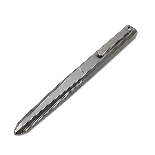 Gbmbnx Titan Kugelschreiber, Multifunktionale Tasche EDC Stift mit Kappe Luxus Stift, Büro Business Signieren Stift Schreiben Büro Business Unisex von Gbmbnx