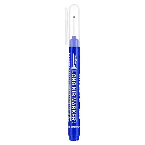 Gcerfby Carpenter Pen – 20 Mm/0,79 Zoll Langer Marker Für Den Bau – Schnell Trocknende Permanentmarker, Bohrmarker Mit Langem Kopf Für Und Bauunternehmer von Gcerfby