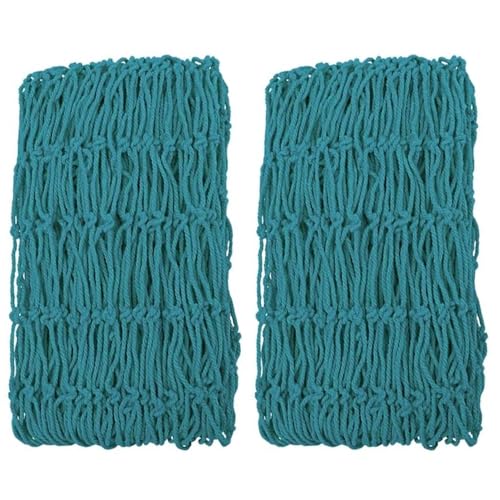 Gcroet Fischnetzdekorationen 2pcs 39x78in Mittelmeerfischernetz Dekor Hawaiian dekorative Angelseilseil -Nettingdekorationen für nautische Themen oder Piratenparty, Fishing Birthday (See Blau).. von Gcroet