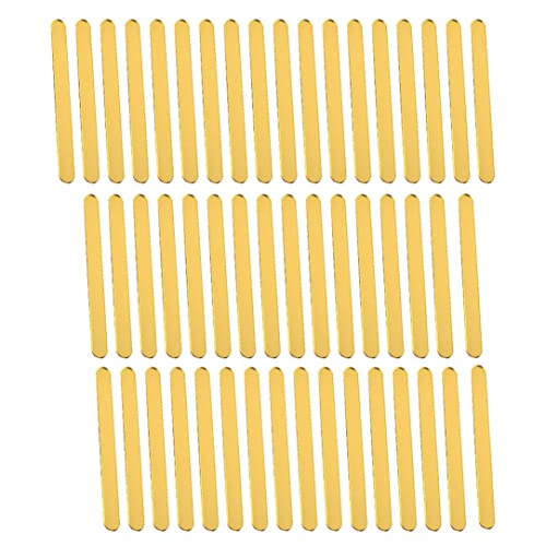 Ice Cream Sticks Lolly Bastelsticks Acryl wiederverwendbar für Süßigkeiten Apple Home Party Kinder DIY -Projekte Golden 50pcs ... von Gcroet