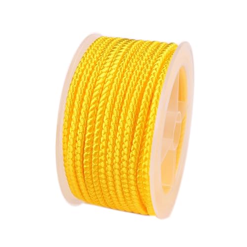 GeOinQL Perlenschnüre, 6.56Feet Nylon Thread Twine Beading Cord 3mm Braided Nylon Crafting String Rope Roll Macrame Cord for Bracelets Jewelry Making DIY Crafts(41) von GeOinQL