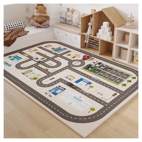 GeRRiT 3D-Bedruckten Bereich Teppich, Kinder Spielteppich, Gamer Muster Kinder Jungen Teppich Matten Krabbelmatte Modern Weichem Flanell Kinderteppiche Waschbar 80 X120cm von GeRRiT