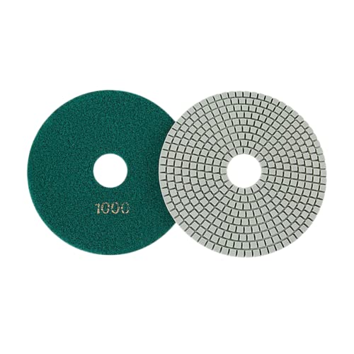 GeRRiT Diamant-Polierpads für Trockene/Nasse, 150 mm, trockene und nasse Diamant-Polierpads, flexible Schleifscheiben für Granit, 1000# von GeRRiT