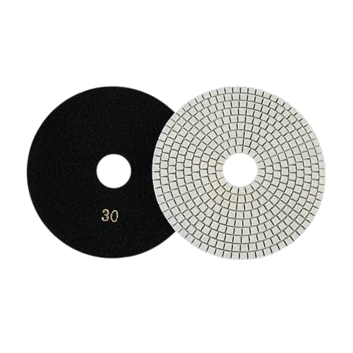 GeRRiT Diamant-Polierpads für Trockene/Nasse, 150 mm, trockene und nasse Diamant-Polierpads, flexible Schleifscheiben für Granit, 30# von GeRRiT