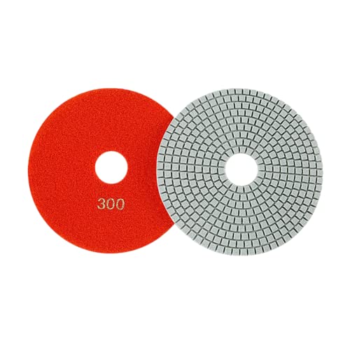 GeRRiT Diamant-Polierpads für Trockene/Nasse, 150 mm, trockene und nasse Diamant-Polierpads, flexible Schleifscheiben für Granit, 300# von GeRRiT