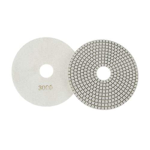 GeRRiT Diamant-Polierpads für Trockene/Nasse, 150 mm, trockene und nasse Diamant-Polierpads, flexible Schleifscheiben für Granit, 3000# von GeRRiT