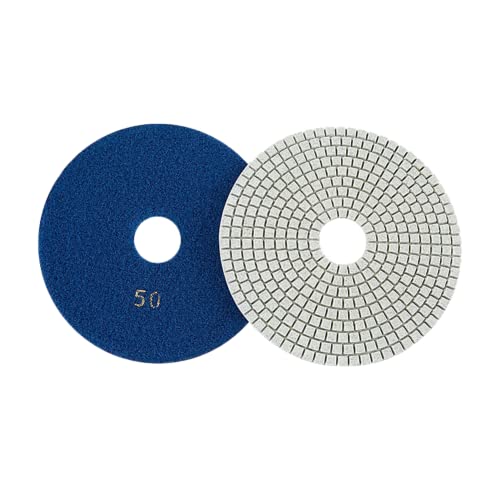 GeRRiT Diamant-Polierpads für Trockene/Nasse, 150 mm, trockene und nasse Diamant-Polierpads, flexible Schleifscheiben für Granit, 50# von GeRRiT