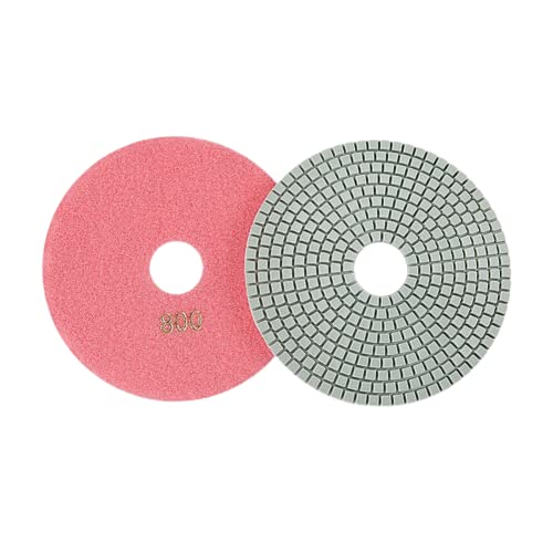 GeRRiT Diamant-Polierpads für Trockene/Nasse, 150 mm, trockene und nasse Diamant-Polierpads, flexible Schleifscheiben für Granit, 800# von GeRRiT