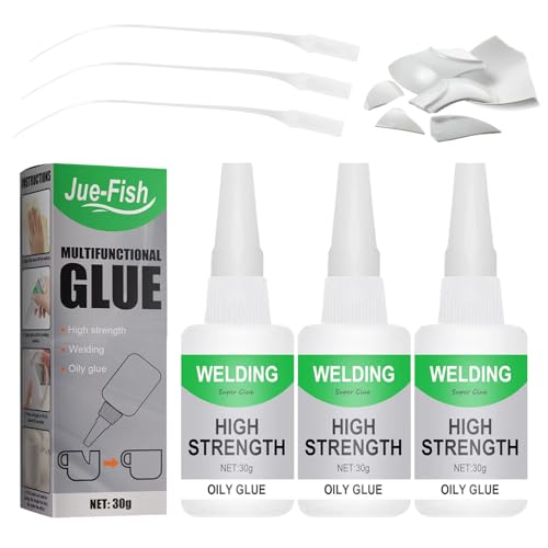 3 Stück Welding Super Glue 30g MäChtiger Universalkleber SchweißEn Von Hochfestem öLigem Kleber Sekundenkleber Extra Stark Superkleber Super Glue SchweißEn öLiger Kleber für Kunststoff Metall Keramik von Geaanen