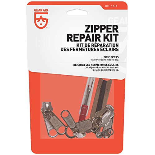 GEAR AID Reißverschluss-Reparatur-Set mit mehreren Reißverschlussschiebern, Stopps und Anleitung, 80071, universal, 20-teilig GEAR AID Reißverschluss-Reparatur-Set mit mehreren Reißverschlussschiebern, Stopps und Anleitung, 80071, universal, 20-teilig von Gear Aid