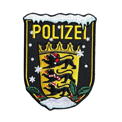 Polizei Xmas Baden-Württemberg Patch mit Klett Weihnachtsdesign von Gearbuddies