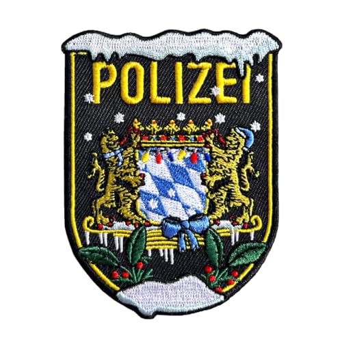 Polizei Xmas Bayern Textil Patch mit Klett Weihnachtsdesign von Gearbuddies