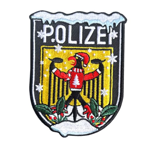 Polizei Xmas Bundespolizei Textil Patch mit Klett von Gearbuddies