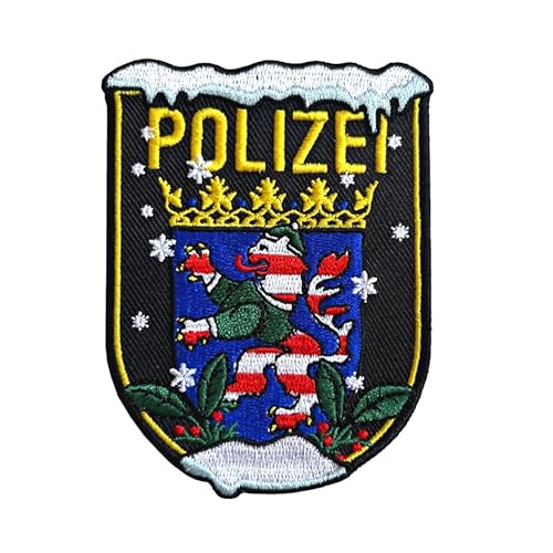 Polizei Xmas Hessen Textil Patch mit Klett Weihnachtsdesign von Gearbuddies