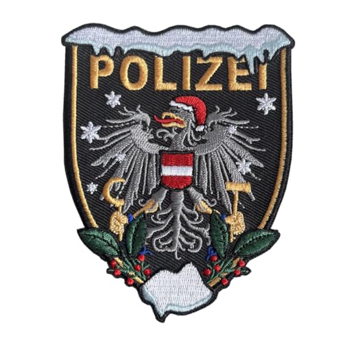 Polizei Xmas Österreich Version I Textil Patch mit Klett Weihnachtsdesign von Gearbuddies