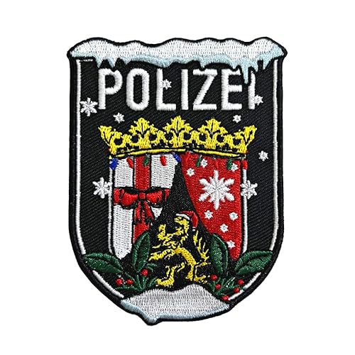 Polizei Xmas Rheinland- Pfalz Textil Patch mit Klett Weihnachtsdesign von Gearbuddies