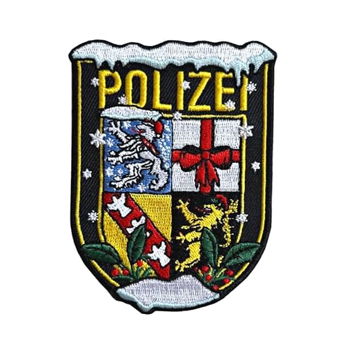 Polizei Xmas Saarland Textil Patch mit Klett Weihnachtsdesign von Gearbuddies