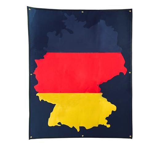 XL Patch Klettmatte Deutschland Flagge mit Flausch von Gearbuddies