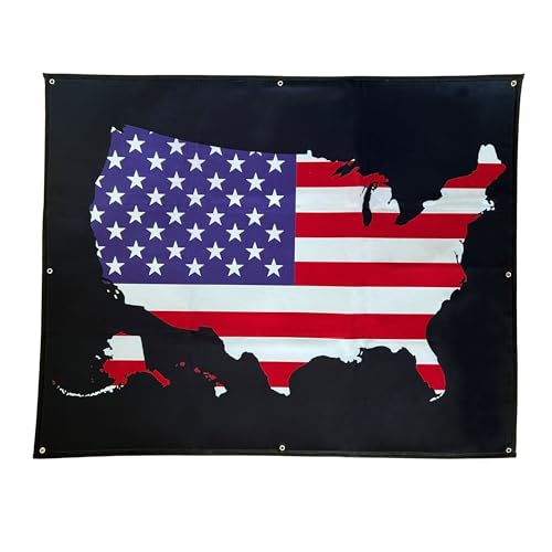 XL Patch Klettmatte USA Flagge mit Flausch von Gearbuddies