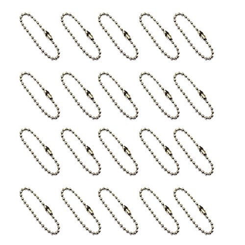 10 cm Kugelkette Scrapbooking Schlüsselanhänger DIY Schmuckherstellung 20 Stück Weiß K 10 cm Kugelkette Scrapbooking Schlüsselanhänger DIY Schmuckherstellung 20 Stück Weiß K von Geardeangloow