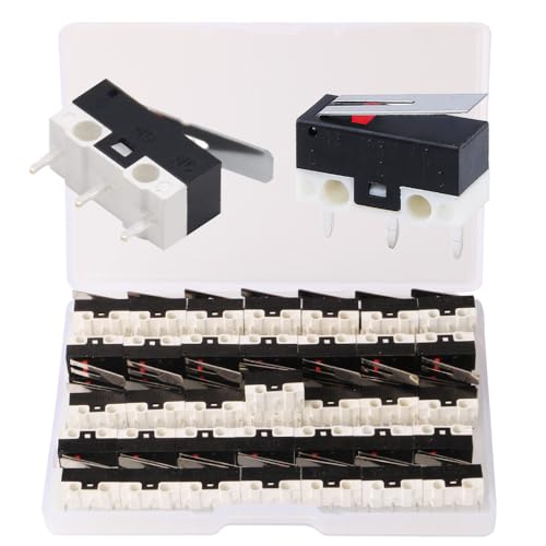 Gebildet 50pcs 125V AC 1A SPDT NC+NO Momentane Mikro-Endschalter,Scharnier Hebel Mini Mikro Endschalter Weit Verbreitet in Elektronischen Geräten,Mikrowelle Micro Tür etc von Gebildet