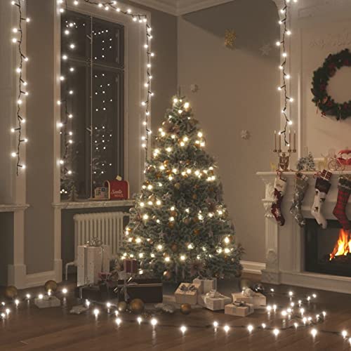 Gecheer Lichterkette 300 LEDs Weihnachtsdekorationen Weihnachtsbeleuchtung, 8 Modi Lichterkette Weihnachtsbaum Weihnachtsdeko, Indoor und Outdoor 30 m Kaltweiß von Gecheer