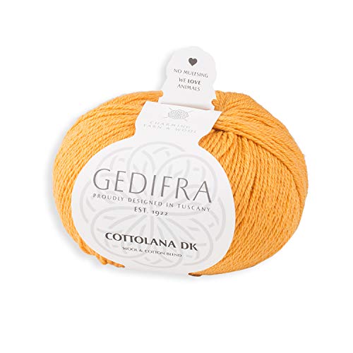 Gedifra 9810037-02504 Handstrickgarn, Wolle, 50% Baumwolle, 2504, onesize von Gedifra