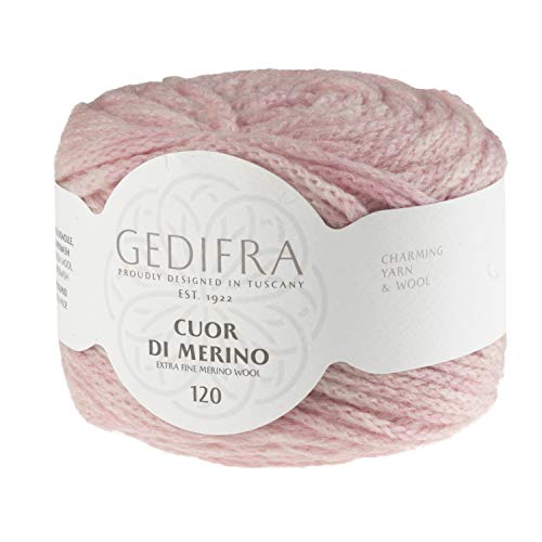 Gedifra Cuor Di Merino 120 9810002-00114 rosa Handstrickgarn, Merinowolle, Schurwolle von Gedifra