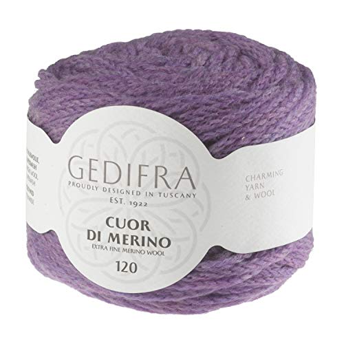 Gedifra Cuor Di Merino 120 9810002-00124 orchidee Handstrickgarn, Merinowolle, Schurwolle von Gedifra