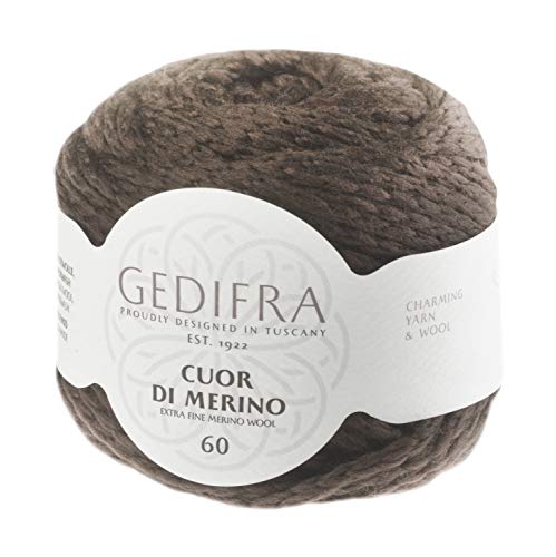 Gedifra Cuor Di Merino 60 9810003-00204 mocca Handstrickgarn, Merinowolle, Schurwolle von Gedifra