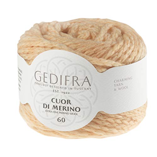 Gedifra Cuor Di Merino 60 9810003-00210 pfirisch Handstrickgarn, Merinowolle, Schurwolle von Gedifra