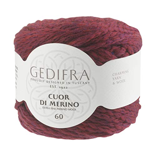 Gedifra Cuor Di Merino 60 9810003-00216 beere Handstrickgarn, Merinowolle, Schurwolle von Gedifra